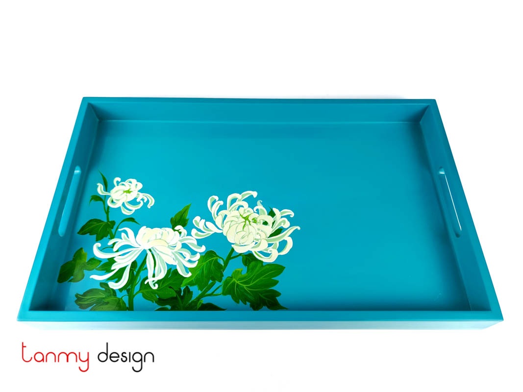 Teal deals lacquer tray